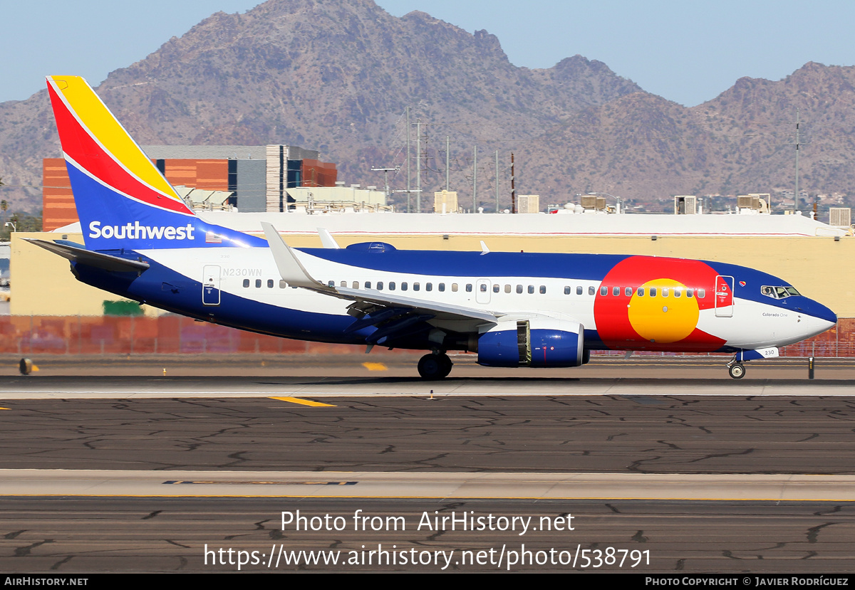 Aircraft Photo of N230WN | Boeing 737-7H4 | Southwest Airlines | AirHistory.net #538791