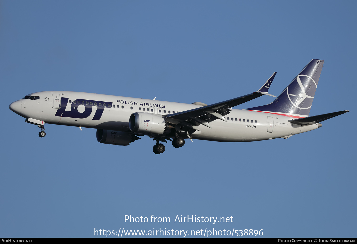 Aircraft Photo of SP-LVF | Boeing 737-8 Max 8 | LOT Polish Airlines - Polskie Linie Lotnicze | AirHistory.net #538896