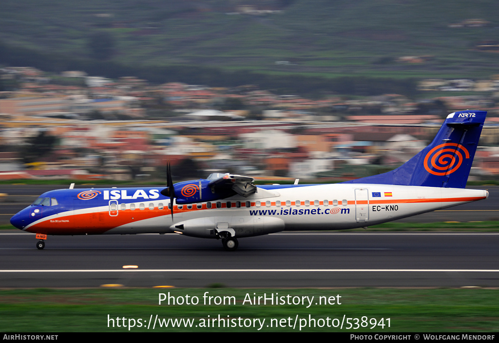 Aircraft Photo of EC-KNO | ATR ATR-72-500 (ATR-72-212A) | Islas Airways | AirHistory.net #538941