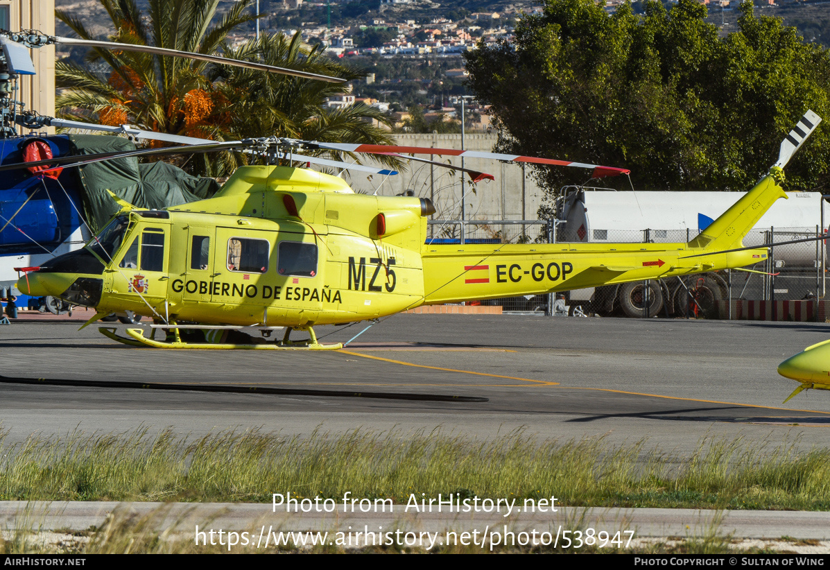 Aircraft Photo of EC-GOP | Bell 412HP | Gobierno de España | AirHistory.net #538947