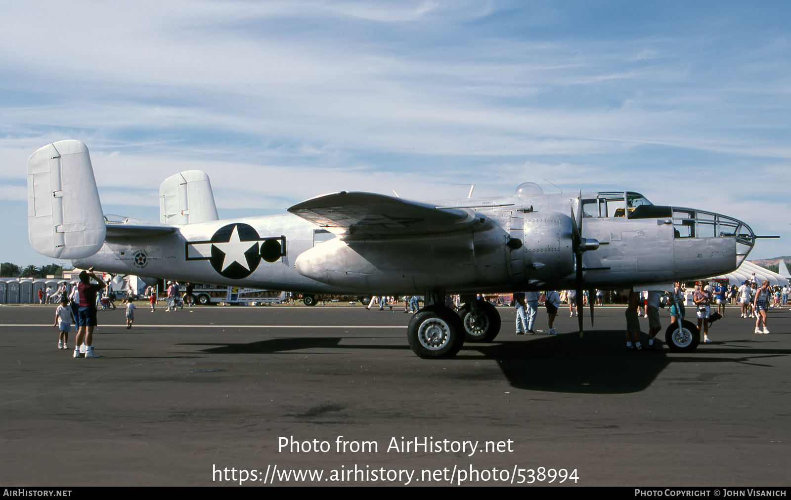 Aircraft Photo of N3675G | North American B-25J Mitchell | Planes of Fame Air Museum | USA - Air Force | AirHistory.net #538994