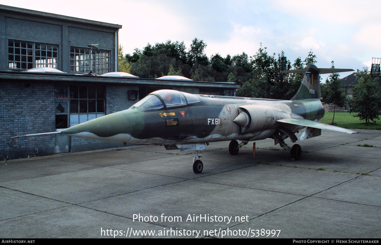 Aircraft Photo of FX61 | Lockheed F-104G Starfighter | Belgium - Air Force | AirHistory.net #538997