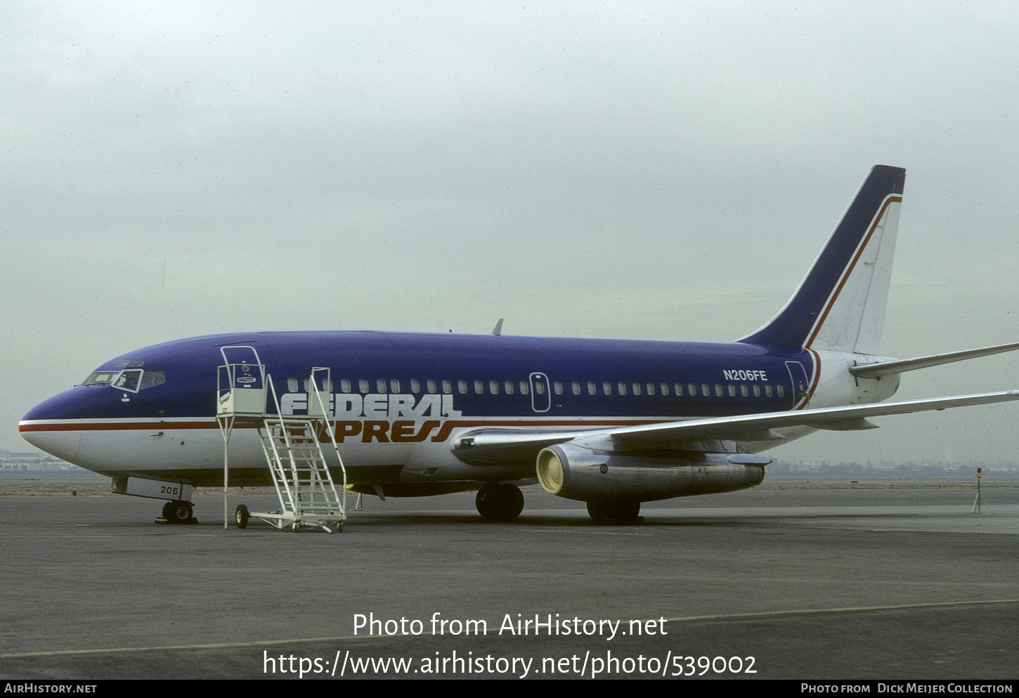 Aircraft Photo of N206FE | Boeing 737-2Q8C/Adv | Federal Express | AirHistory.net #539002