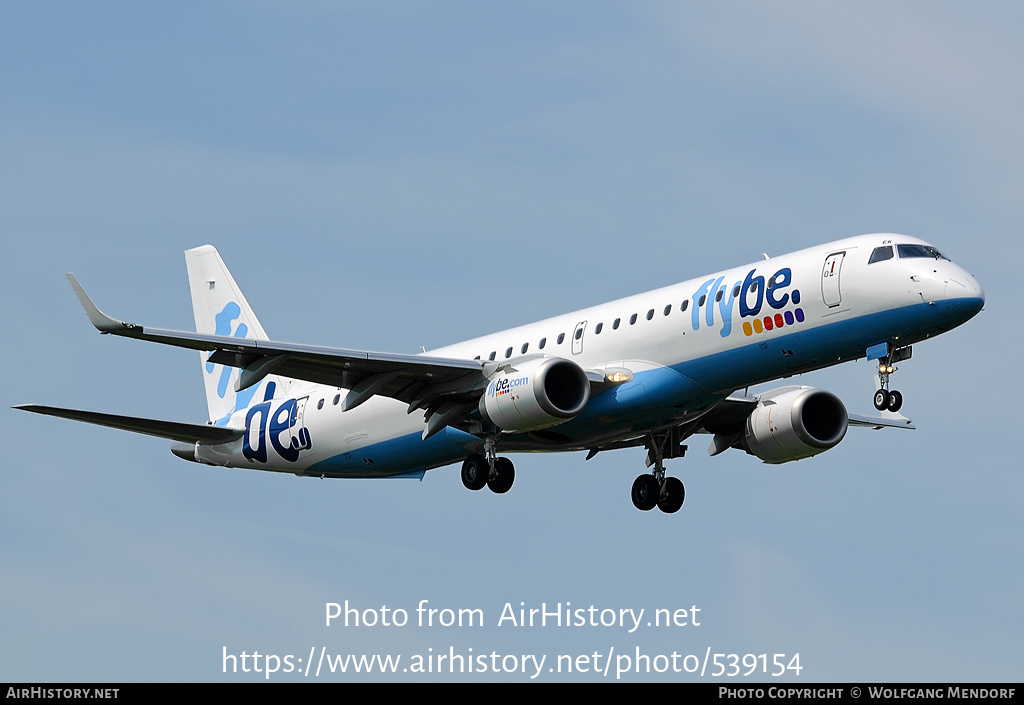 Aircraft Photo of G-FBEK | Embraer 195LR (ERJ-190-200LR) | Flybe | AirHistory.net #539154