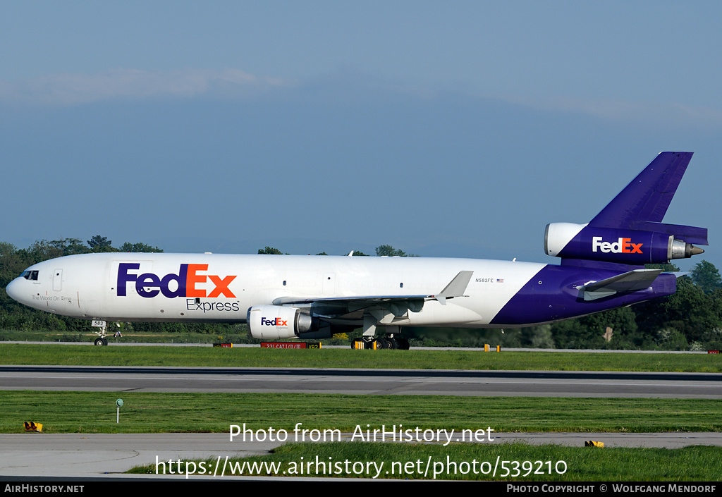 Aircraft Photo of N583FE | McDonnell Douglas MD-11F | FedEx Express - Federal Express | AirHistory.net #539210