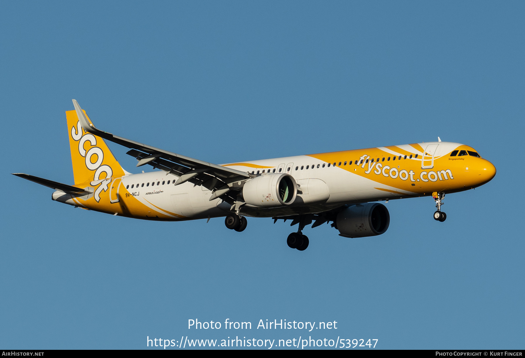 Aircraft Photo of 9V-NCJ | Airbus A321-271NX | Scoot | AirHistory.net #539247