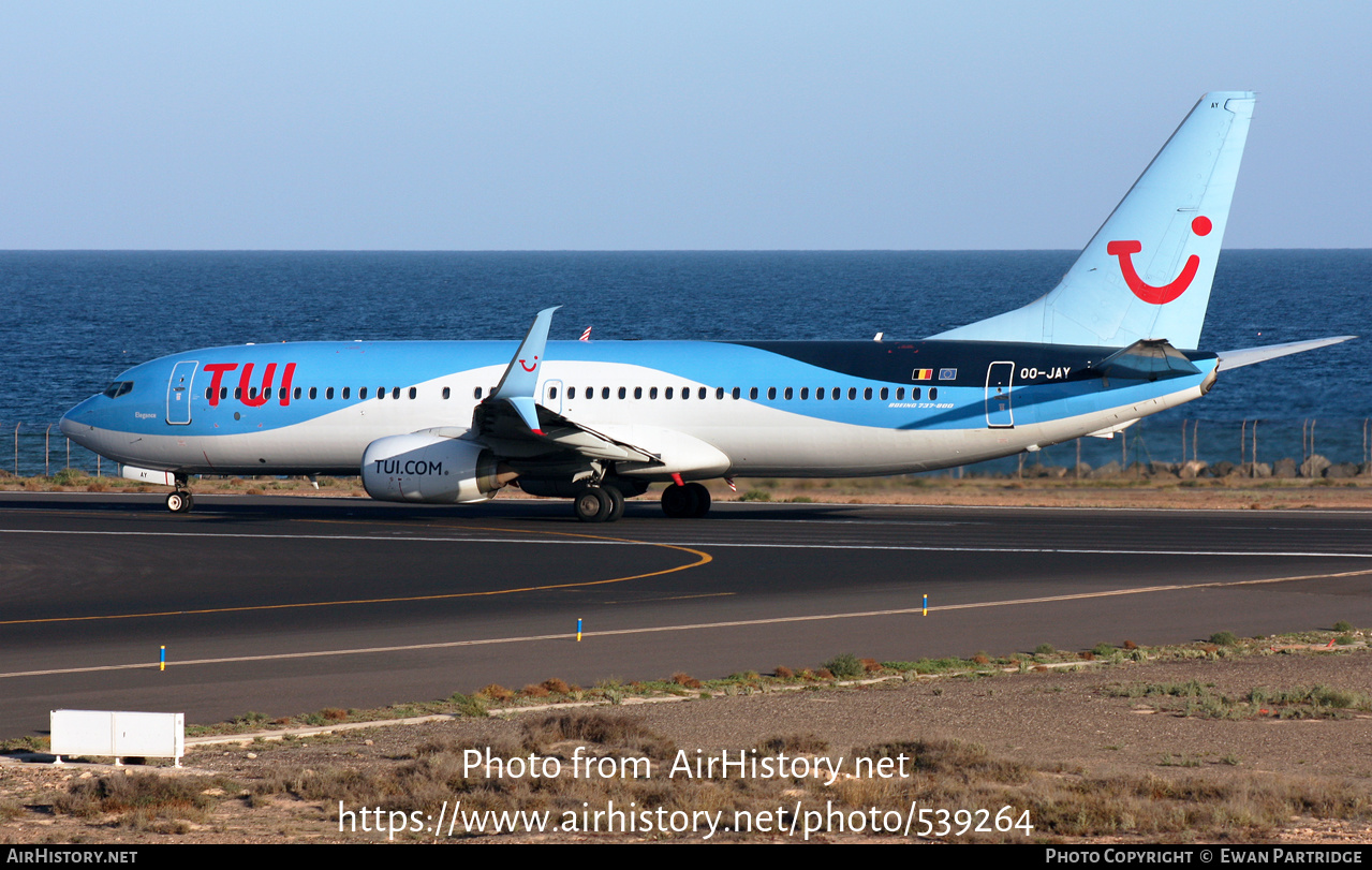 Aircraft Photo of OO-JAY | Boeing 737-8K5 | TUI | AirHistory.net #539264