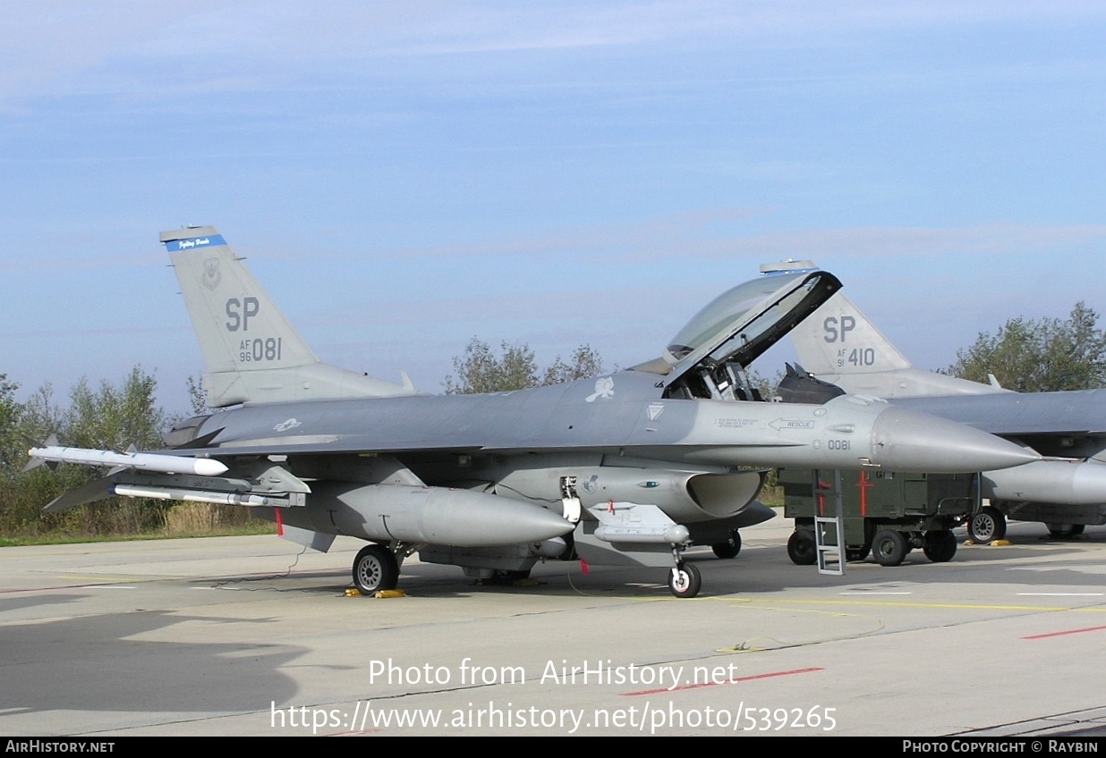 Aircraft Photo of 96-0081 / AF96-081 | Lockheed Martin F-16CM Fighting Falcon | USA - Air Force | AirHistory.net #539265