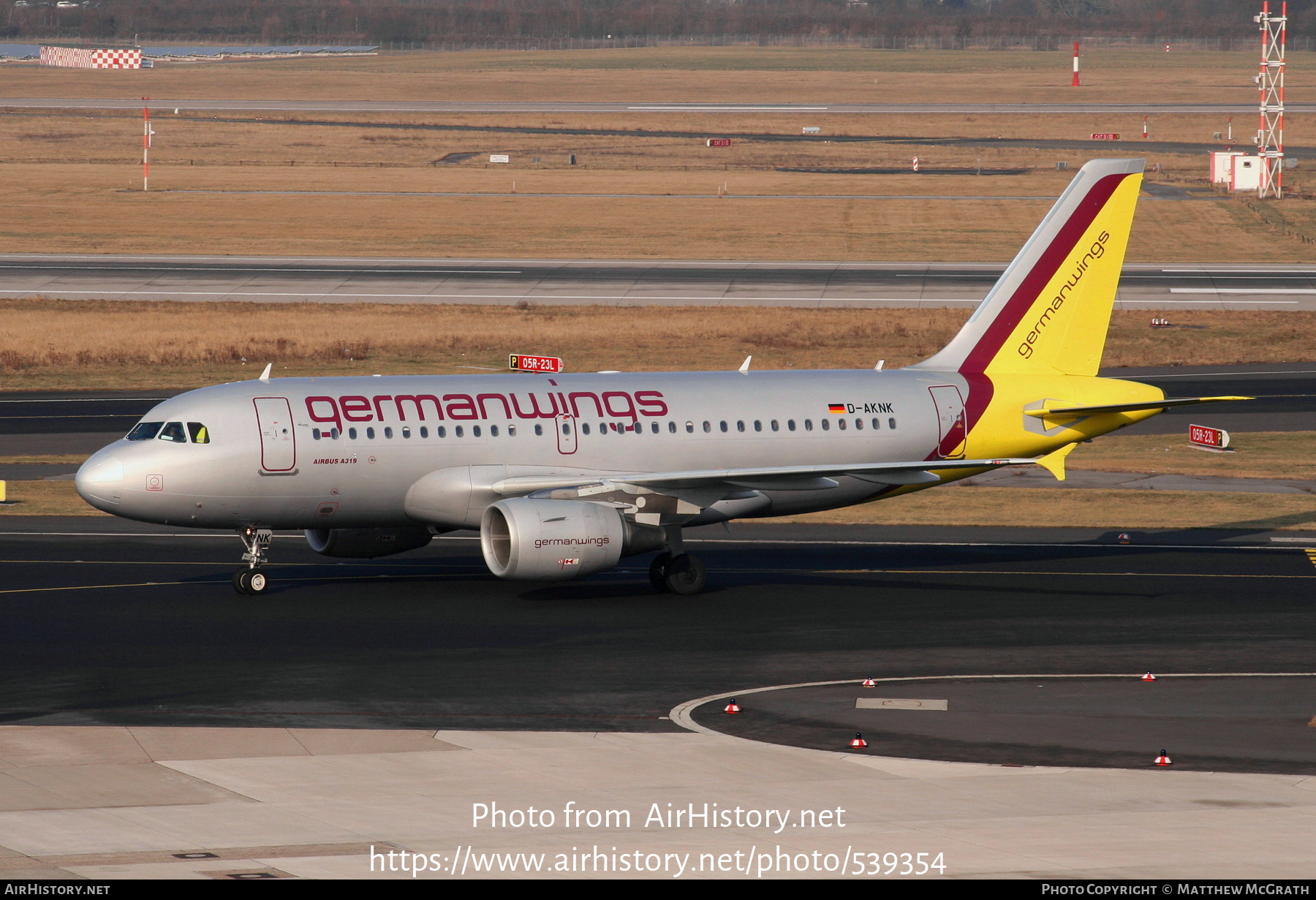 Aircraft Photo of D-AKNK | Airbus A319-112 | Germanwings | AirHistory.net #539354