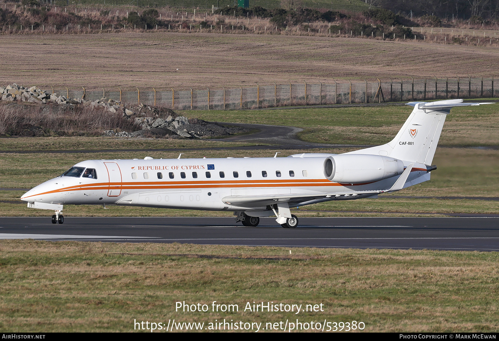 Aircraft Photo of CAF-001 | Embraer Legacy 600 (EMB-135BJ) | Cyprus - Air Force | AirHistory.net #539380