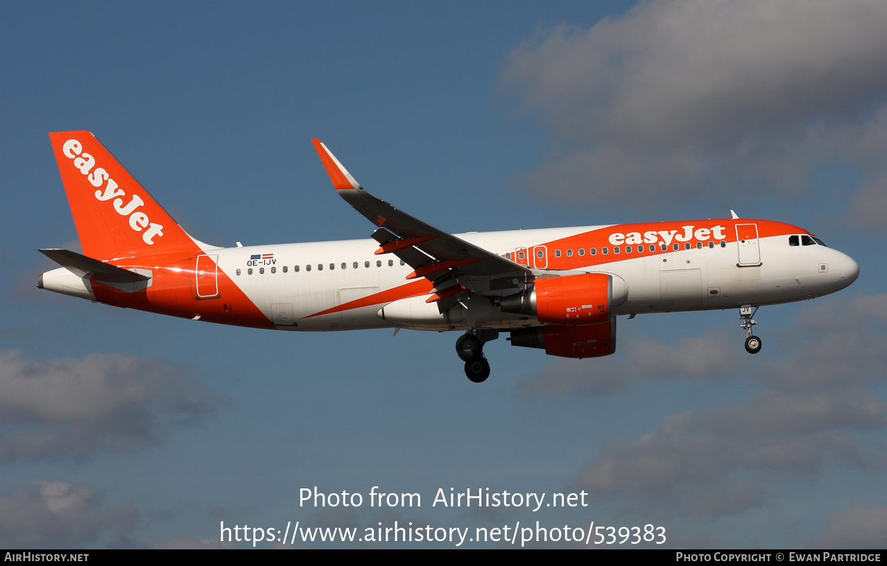 Aircraft Photo of OE-IJV | Airbus A320-214 | EasyJet | AirHistory.net #539383