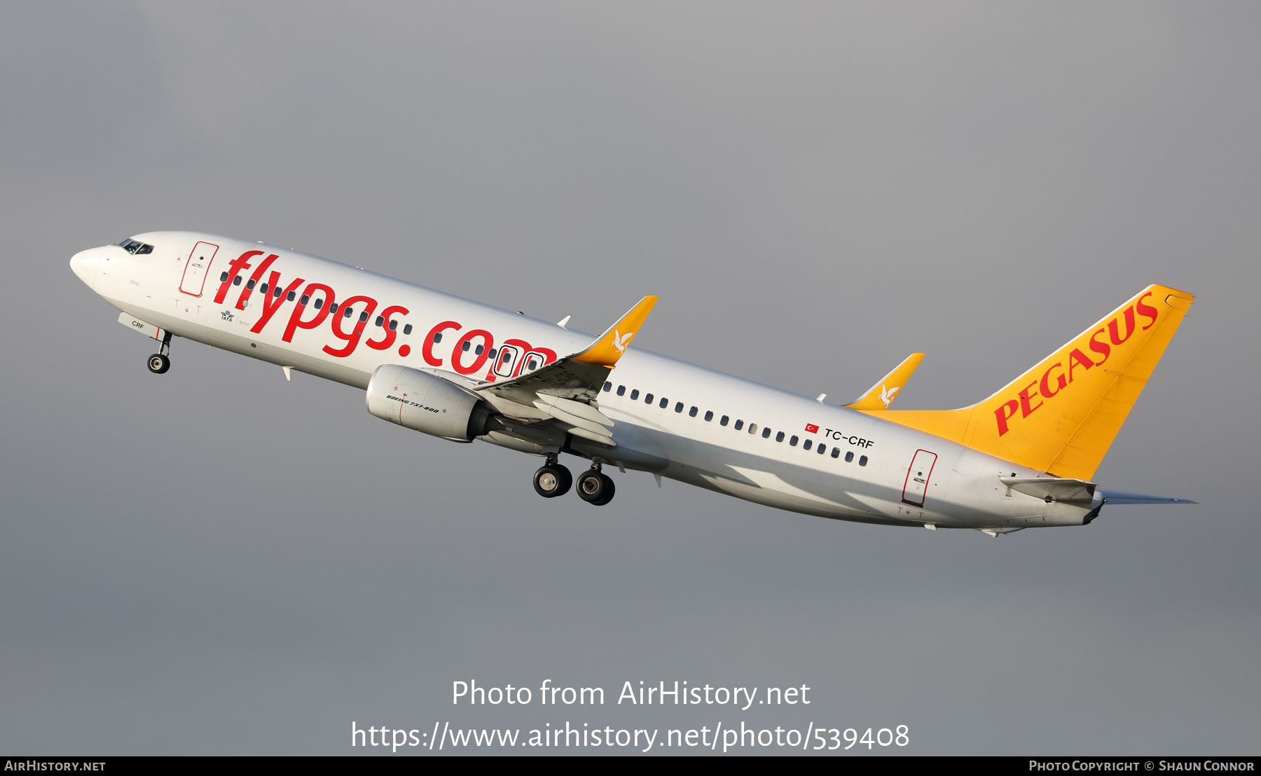 Aircraft Photo of TC-CRF | Boeing 737-800 | Pegasus Airlines | AirHistory.net #539408