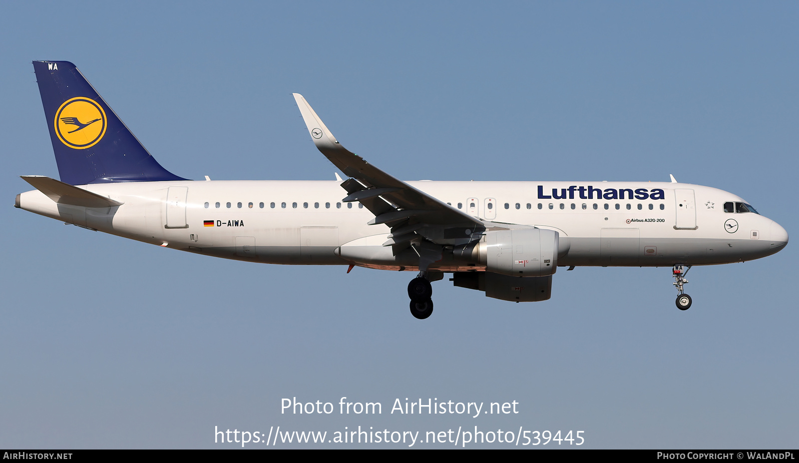 Aircraft Photo of D-AIWA | Airbus A320-214 | Lufthansa | AirHistory.net #539445