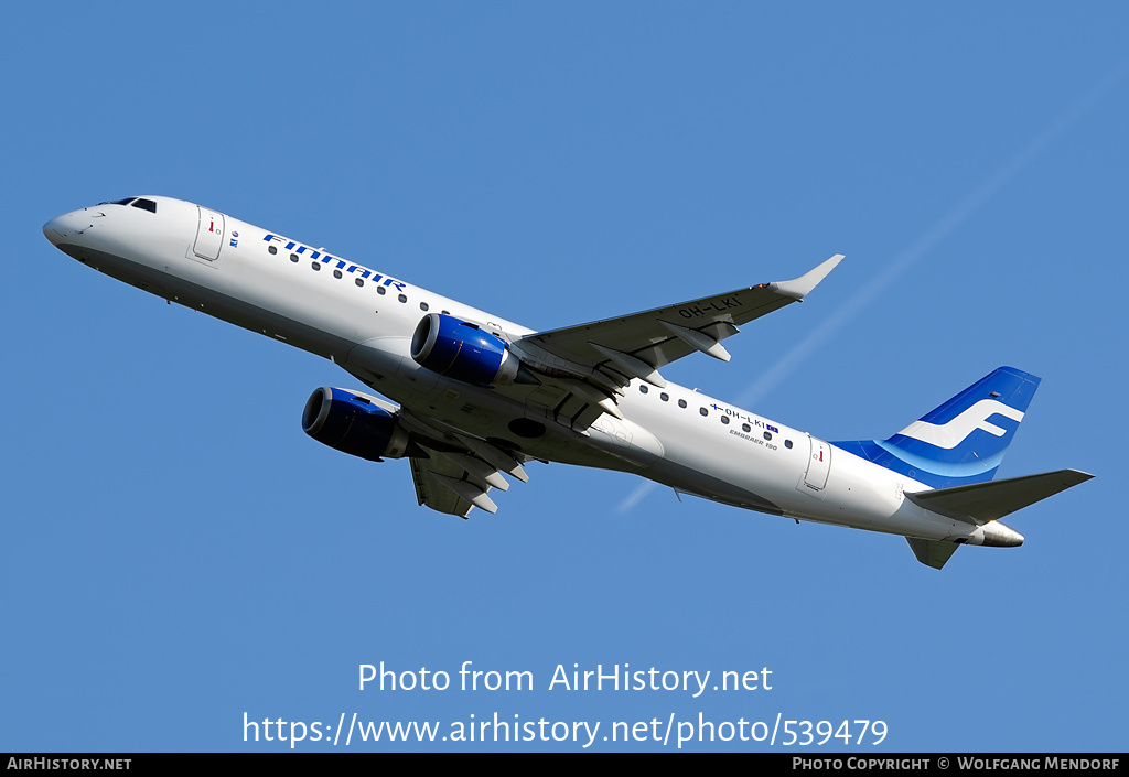 Aircraft Photo of OH-LKI | Embraer 190LR (ERJ-190-100LR) | Finnair | AirHistory.net #539479