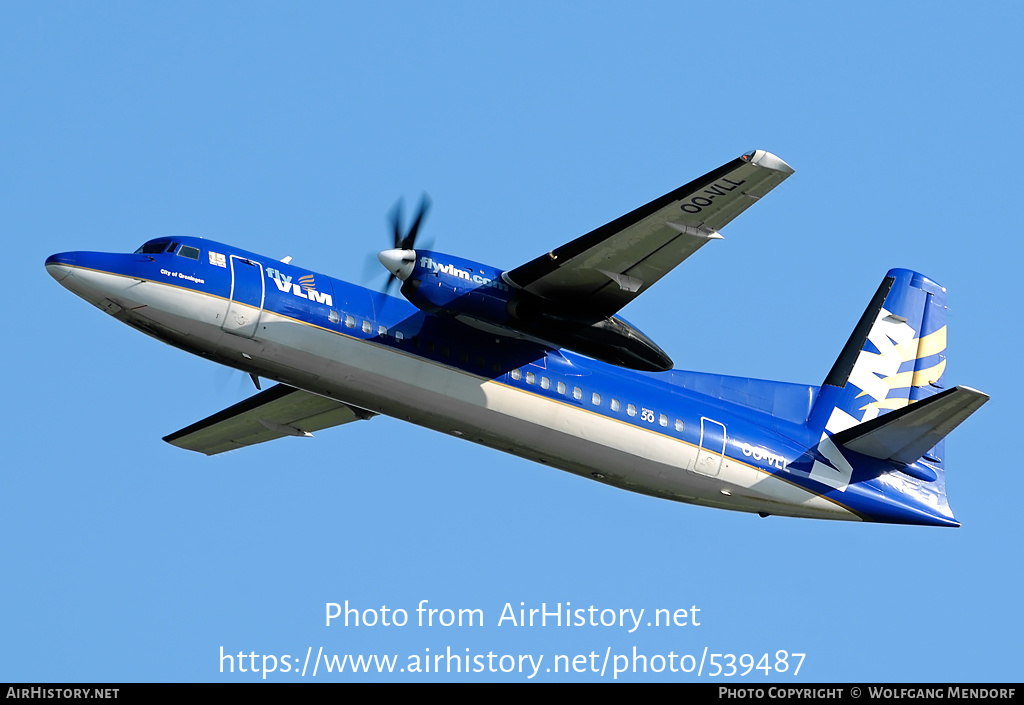 Aircraft Photo of OO-VLL | Fokker 50 | VLM Airlines | AirHistory.net #539487