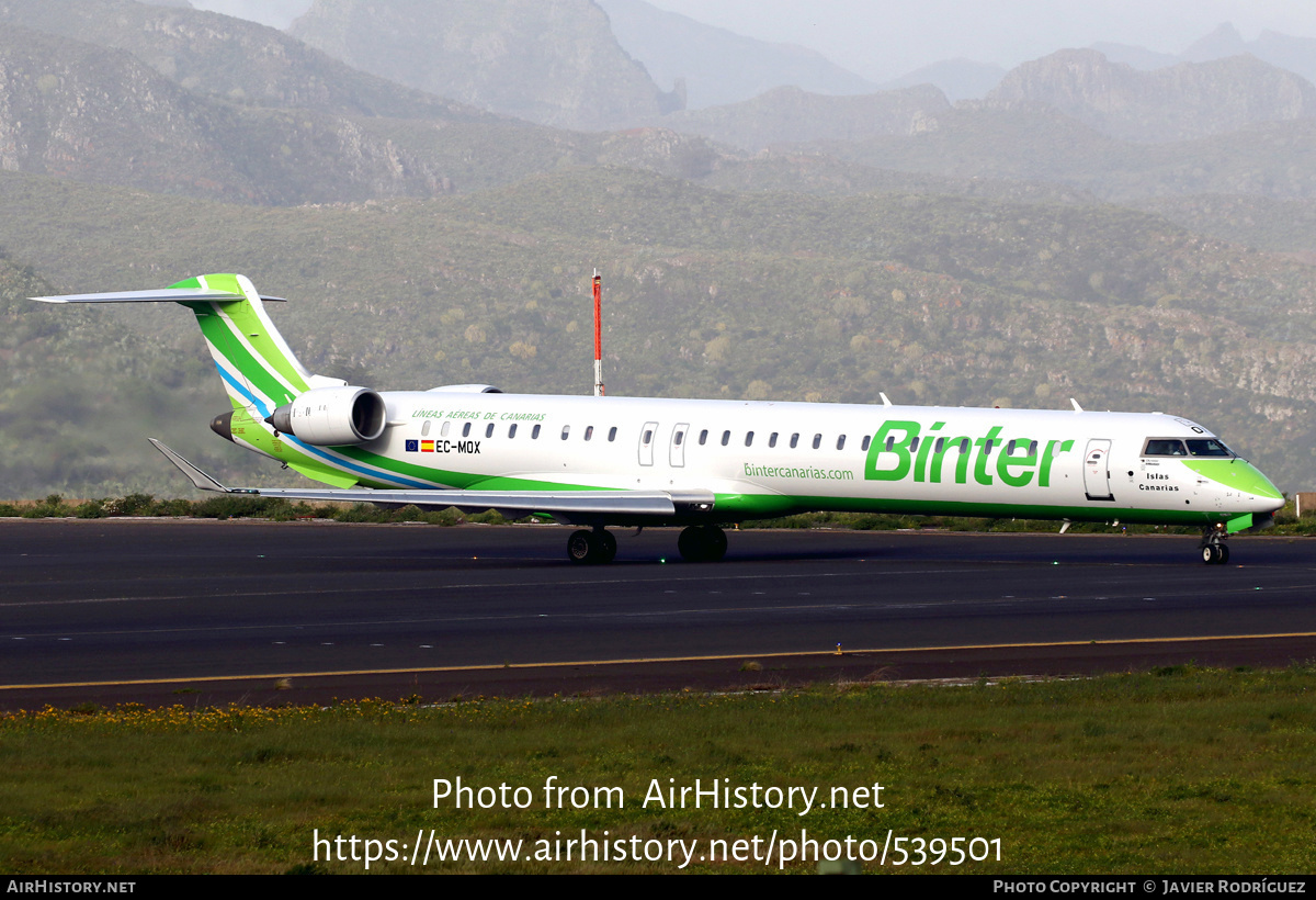 Aircraft Photo of EC-MOX | Bombardier CRJ-1000 (CL-600-2E25) | Binter Canarias | AirHistory.net #539501