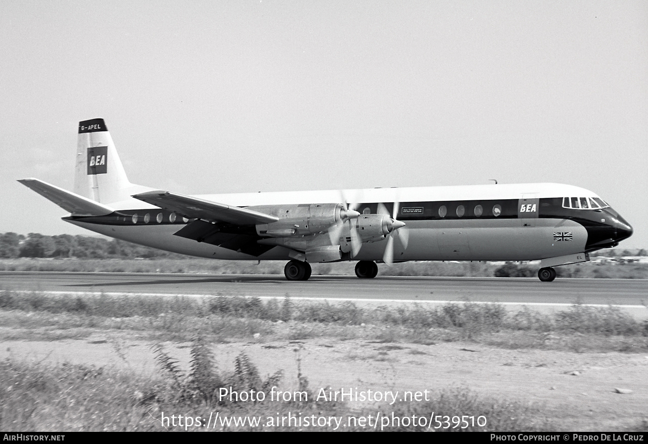 Aircraft Photo of G-APEL | Vickers 953 Vanguard | BEA - British European Airways | AirHistory.net #539510