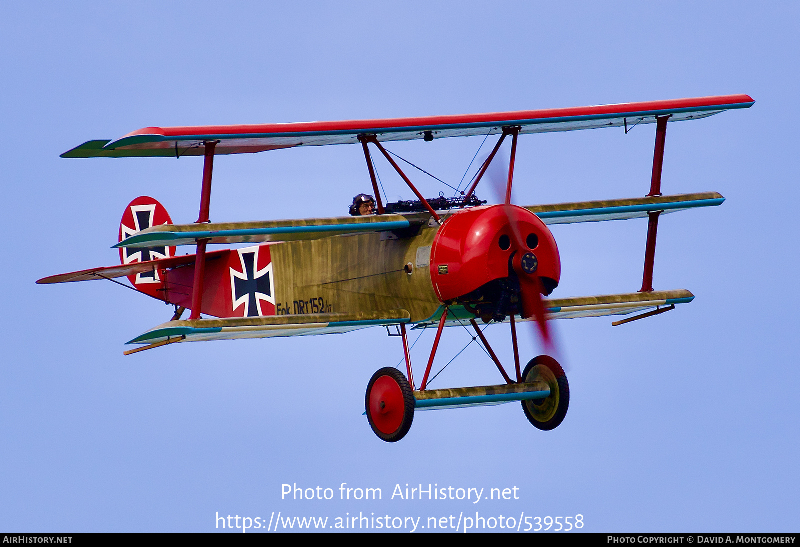 Aircraft Photo of G-BVGZ / 152/17 | Fokker Dr.1 (replica) | Germany - Air Force | AirHistory.net #539558