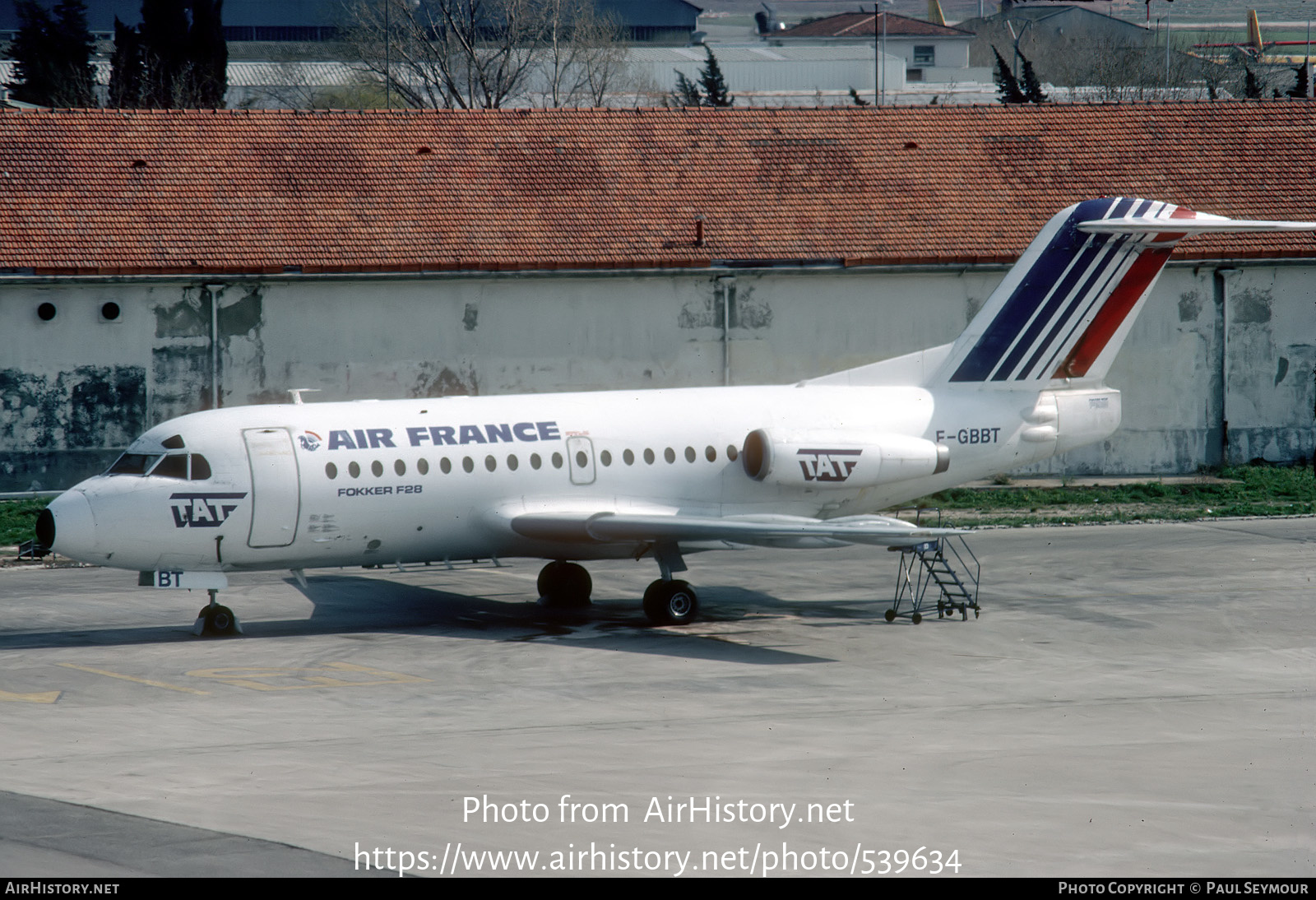 Aircraft Photo of F-GBBT | Fokker F28-1000 Fellowship | Air France | AirHistory.net #539634