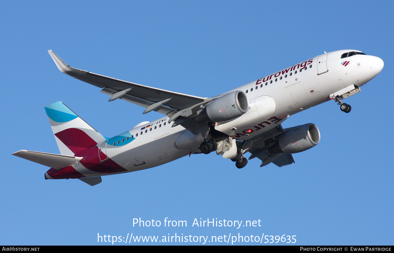 Aircraft Photo of D-AEWU | Airbus A320-214 | Eurowings | AirHistory.net #539635