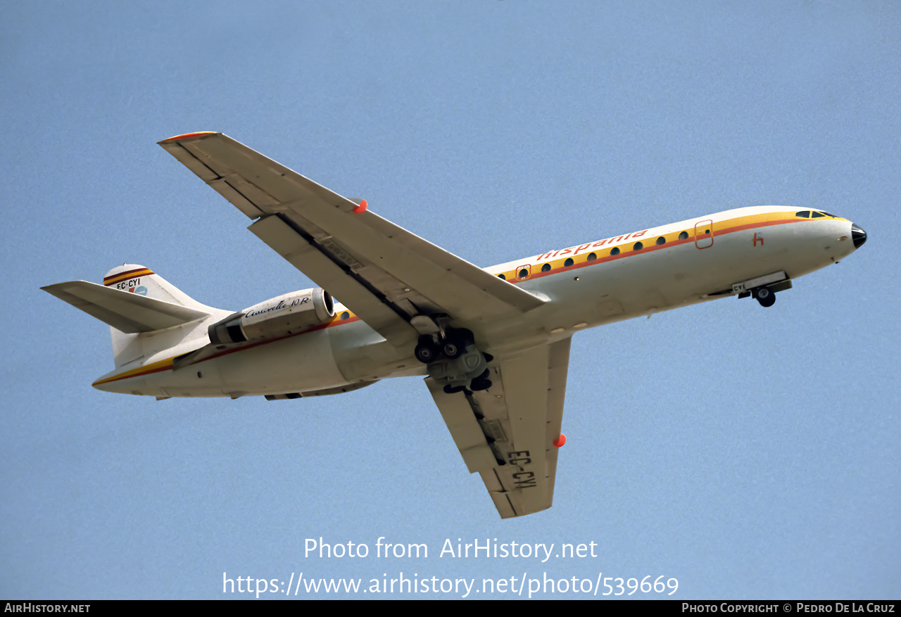 Aircraft Photo of EC-CYI | Sud SE-210 Caravelle 10B1R | Hispania Líneas Aéreas | AirHistory.net #539669