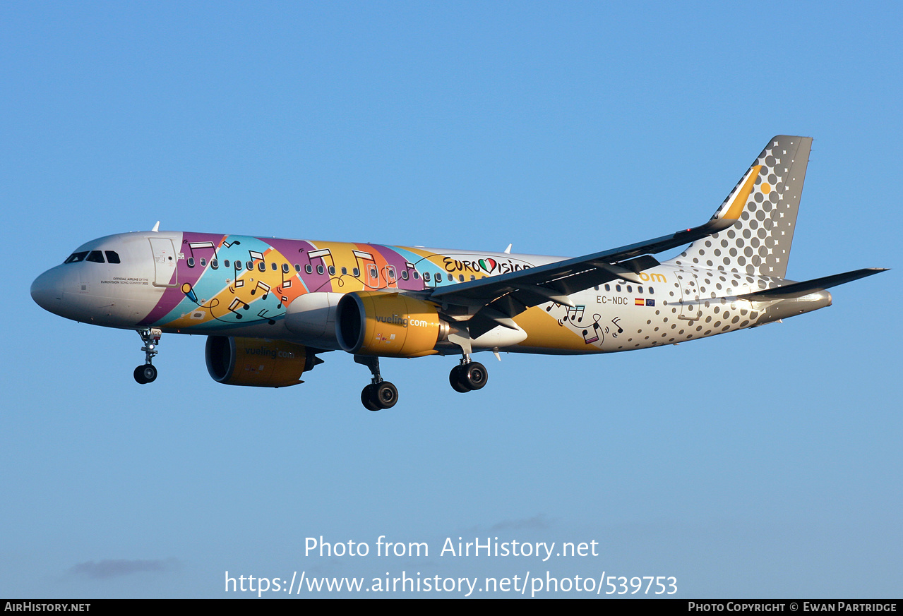 Aircraft Photo of EC-NDC | Airbus A320-271N | Vueling Airlines | AirHistory.net #539753