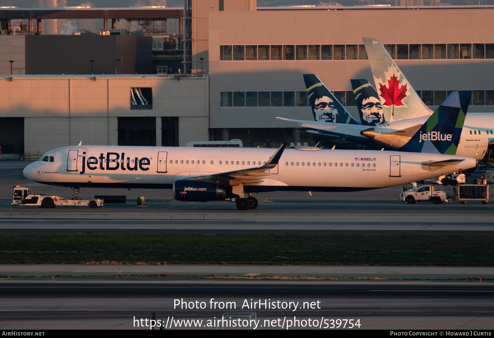 Aircraft Photo of N985JT | Airbus A321-231 | JetBlue Airways | AirHistory.net #539754