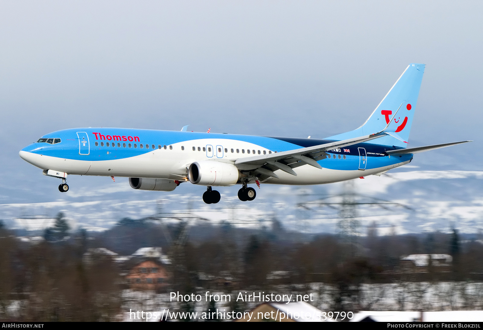 Aircraft Photo of G-TAWD | Boeing 737-8K5 | Thomson Airways | AirHistory.net #539790