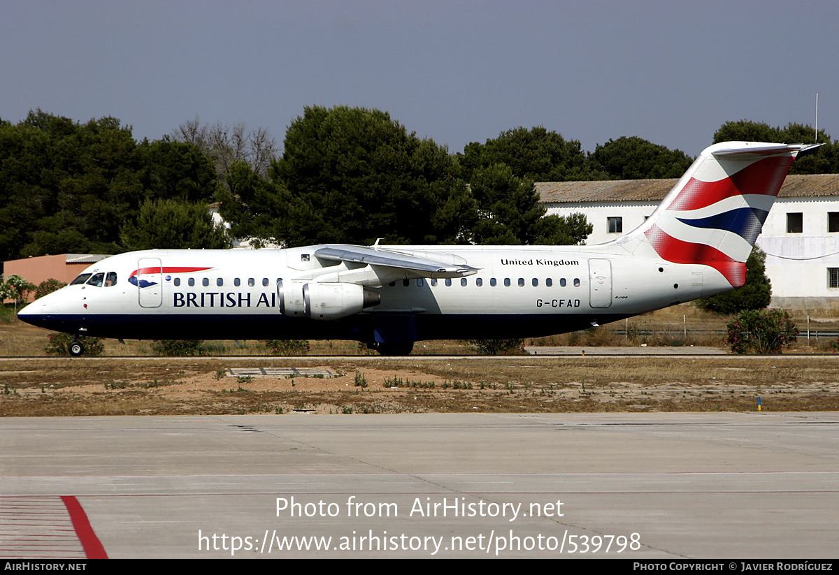 Aircraft Photo of G-CFAD | BAE Systems Avro 146-RJ100 | British Airways | AirHistory.net #539798