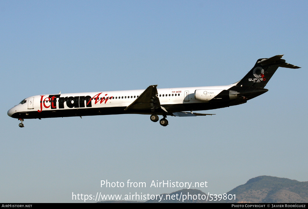 Aircraft Photo of YR-MDS | McDonnell Douglas MD-82 (DC-9-82) | JeTran Air | AirHistory.net #539801