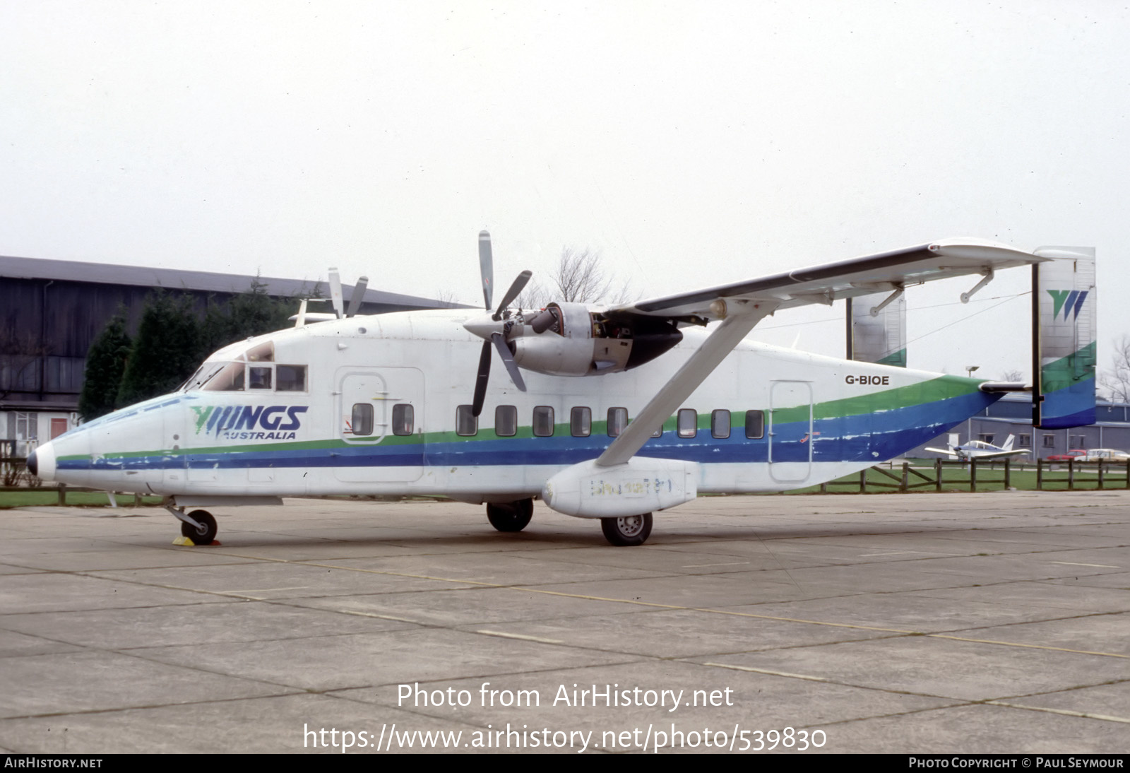 Aircraft Photo of G-BIOE | Short 330-100 | Wings Australia | AirHistory.net #539830