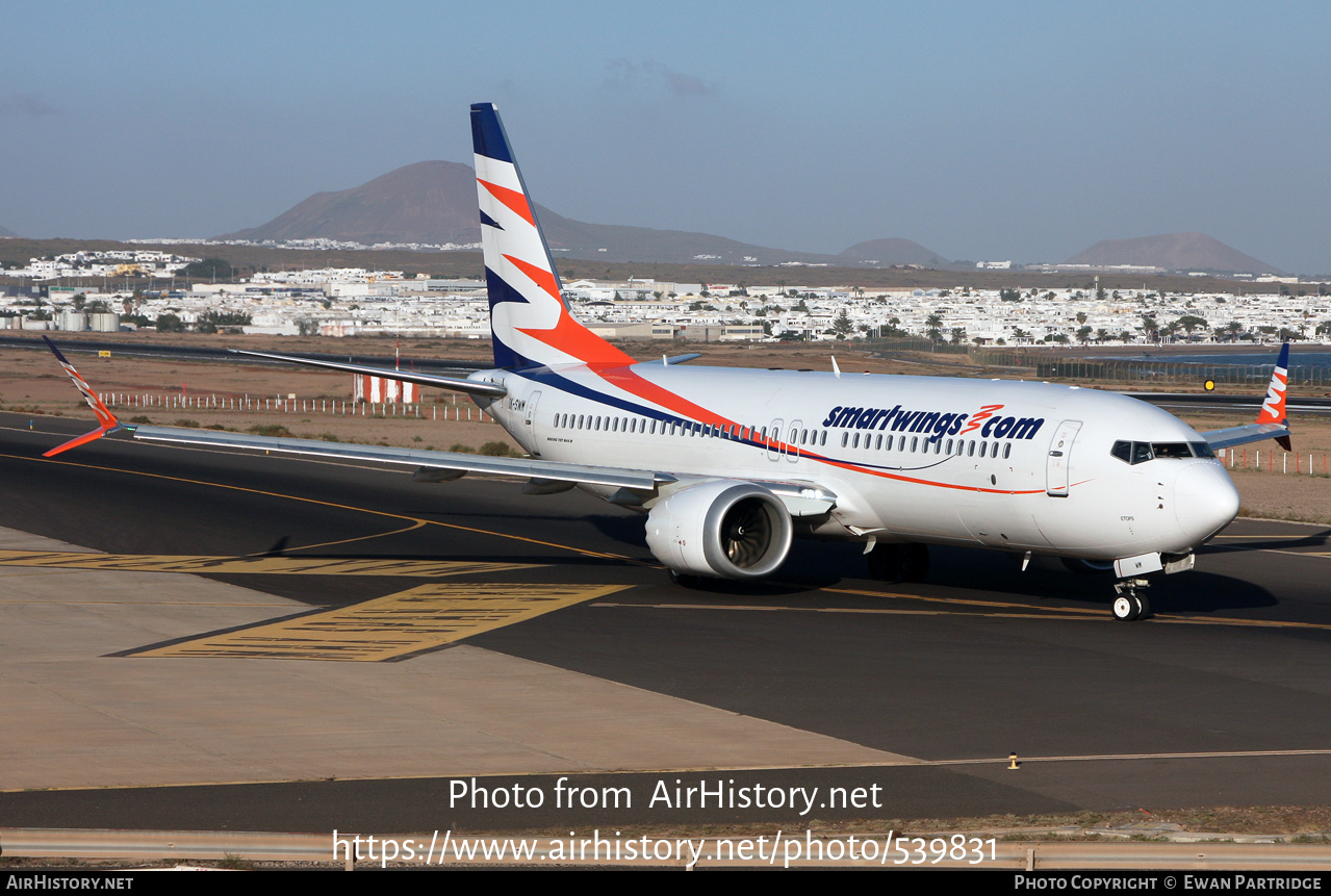 Aircraft Photo of OK-SWM | Boeing 737-8 Max 8 | Smartwings | AirHistory.net #539831