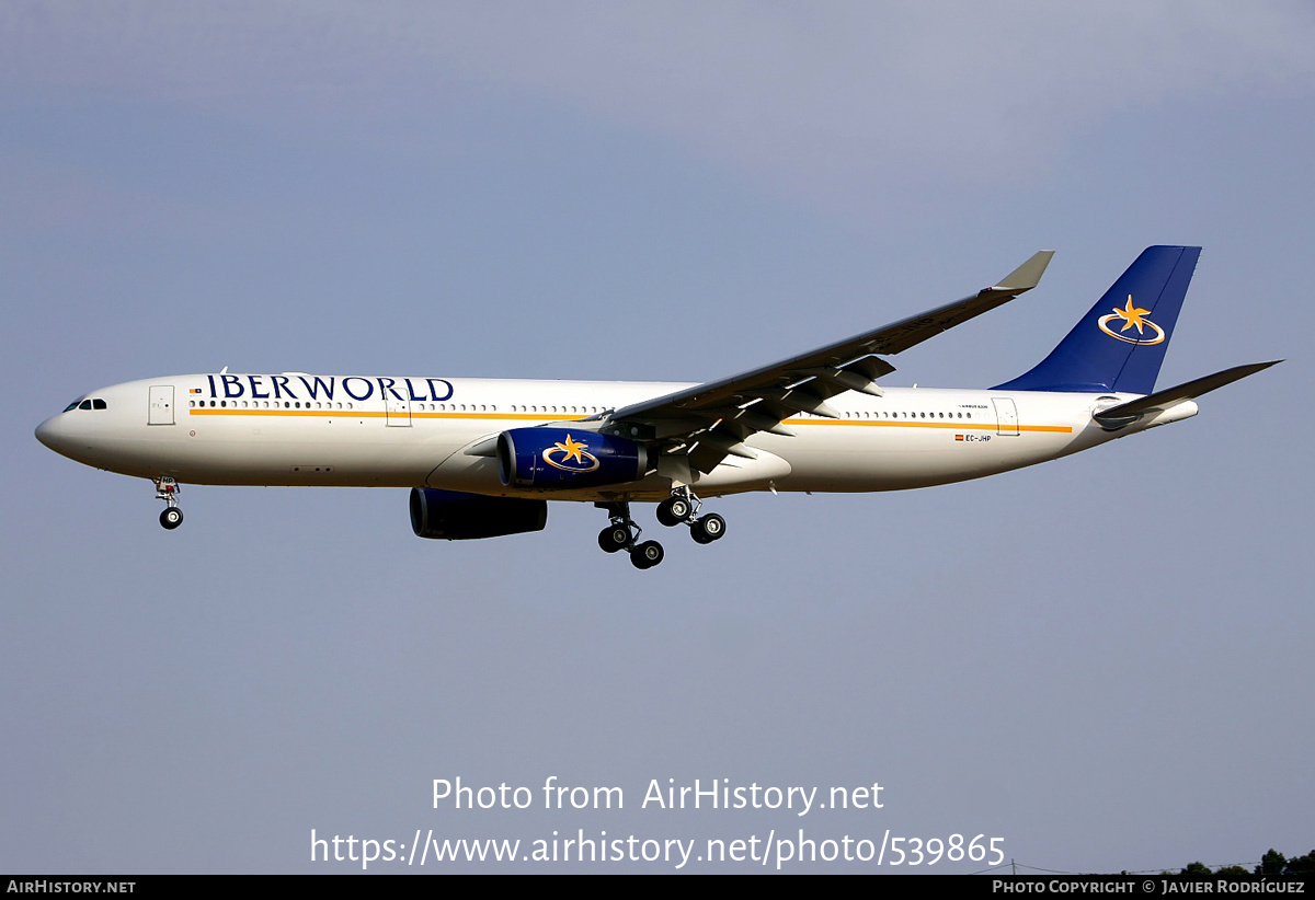 Aircraft Photo of EC-JHP | Airbus A330-343E | Iberworld Airlines | AirHistory.net #539865