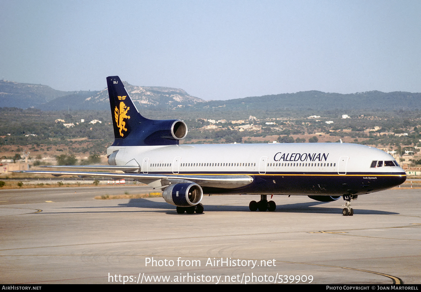 Aircraft Photo of G-BBAJ | Lockheed L-1011-385-1-14 TriStar 100 | Caledonian Airways | AirHistory.net #539909