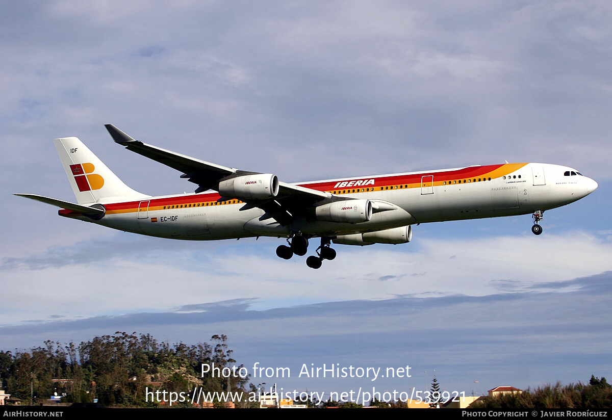 Aircraft Photo of EC-IDF | Airbus A340-313 | Iberia | AirHistory.net #539921