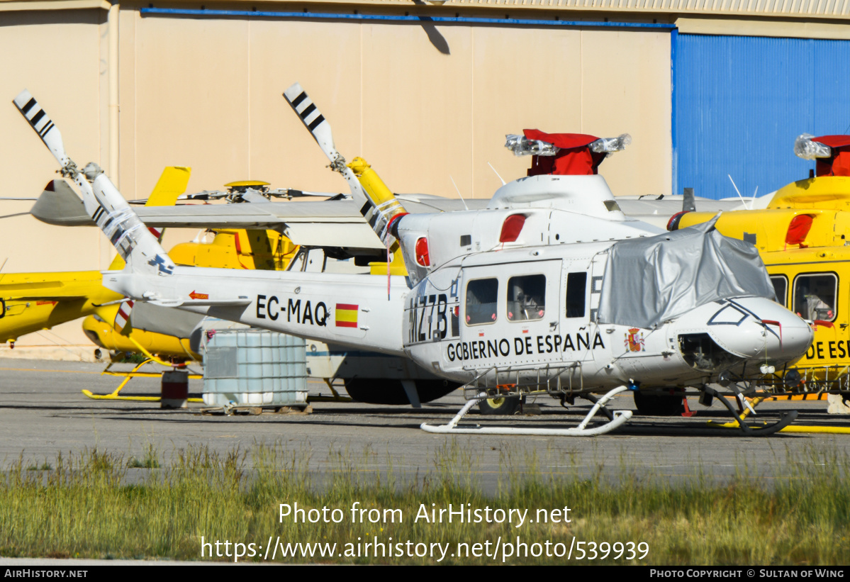 Aircraft Photo of EC-MAQ | Bell 412 | Gobierno de España | AirHistory.net #539939