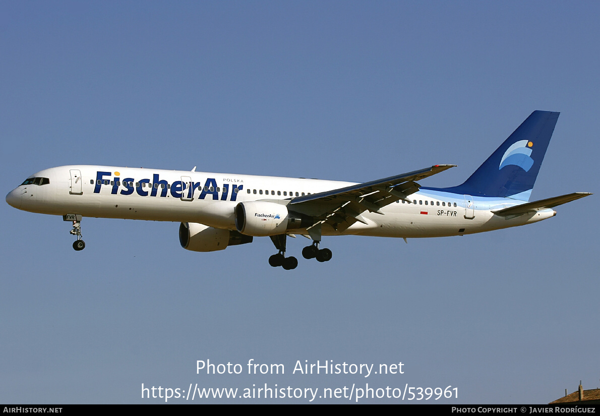 Aircraft Photo of SP-FVR | Boeing 757-23A | Fischer Air Polska | AirHistory.net #539961