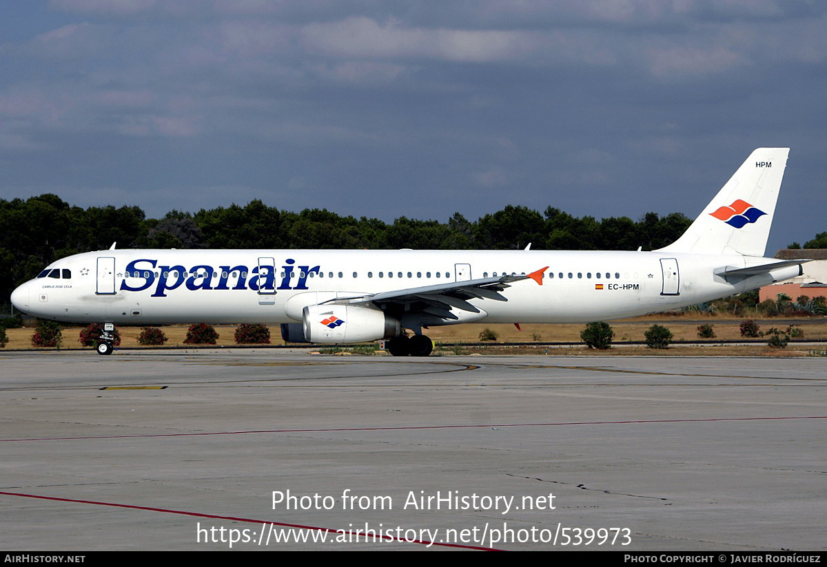 Aircraft Photo of EC-HPM | Airbus A321-231 | Spanair | AirHistory.net #539973