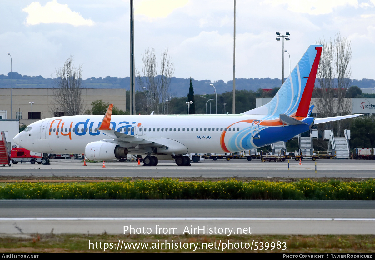 Aircraft Photo of A6-FDO | Boeing 737-8KN | Flydubai | AirHistory.net #539983