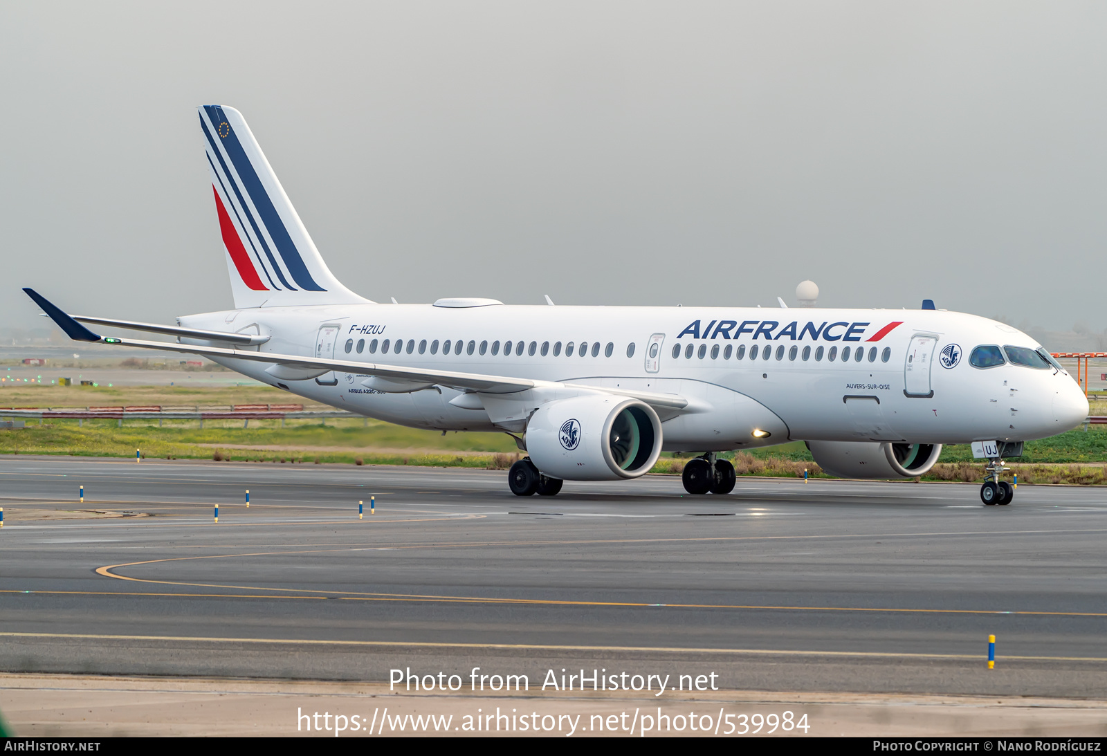 Aircraft Photo of F-HZUJ | Airbus A220-371 (BD-500-1A11) | Air France | AirHistory.net #539984