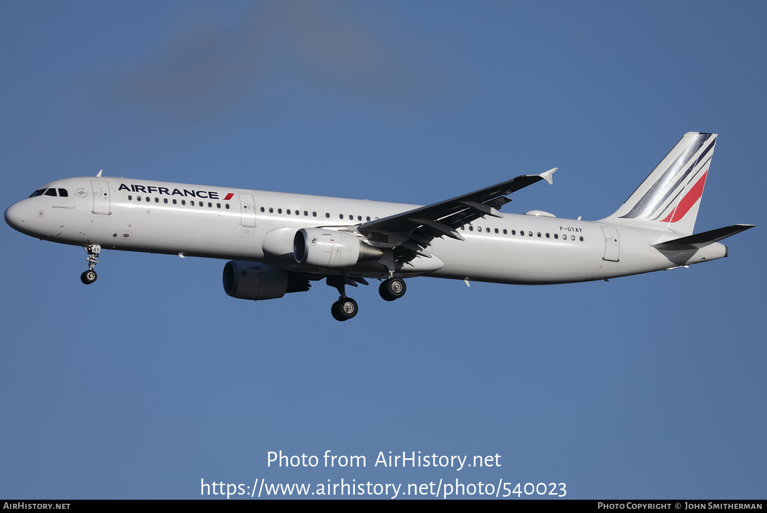 Aircraft Photo of F-GTAY | Airbus A321-212 | Air France | AirHistory.net #540023