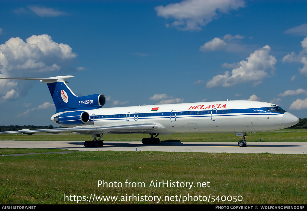 Aircraft Photo of EW-85706 | Tupolev Tu-154M | Belavia | AirHistory.net #540050