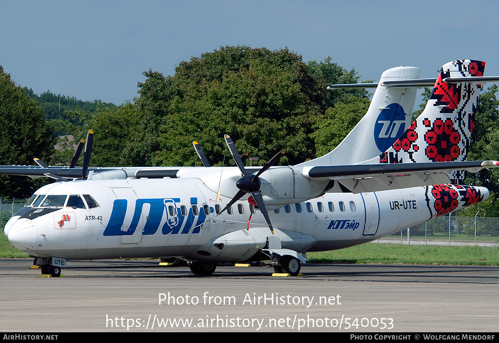 Aircraft Photo of UR-UTE | ATR ATR-42-300 | UTair | AirHistory.net #540053