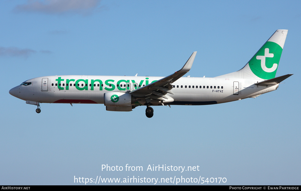 Aircraft Photo of F-HTVZ | Boeing 737-8JP | Transavia | AirHistory.net #540170