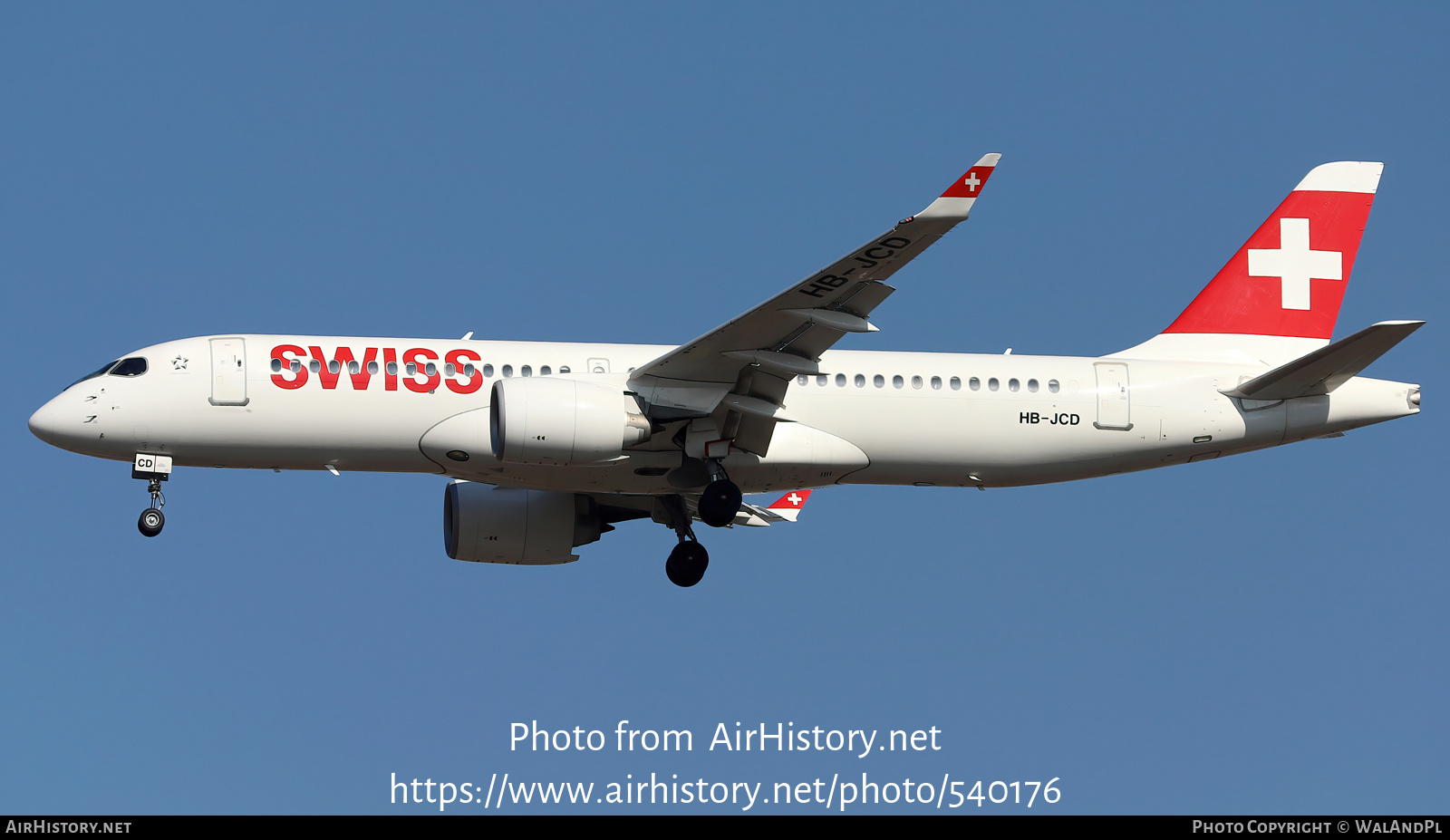 Aircraft Photo of HB-JCD | Bombardier CSeries CS300 (BD-500-1A11) | Swiss International Air Lines | AirHistory.net #540176