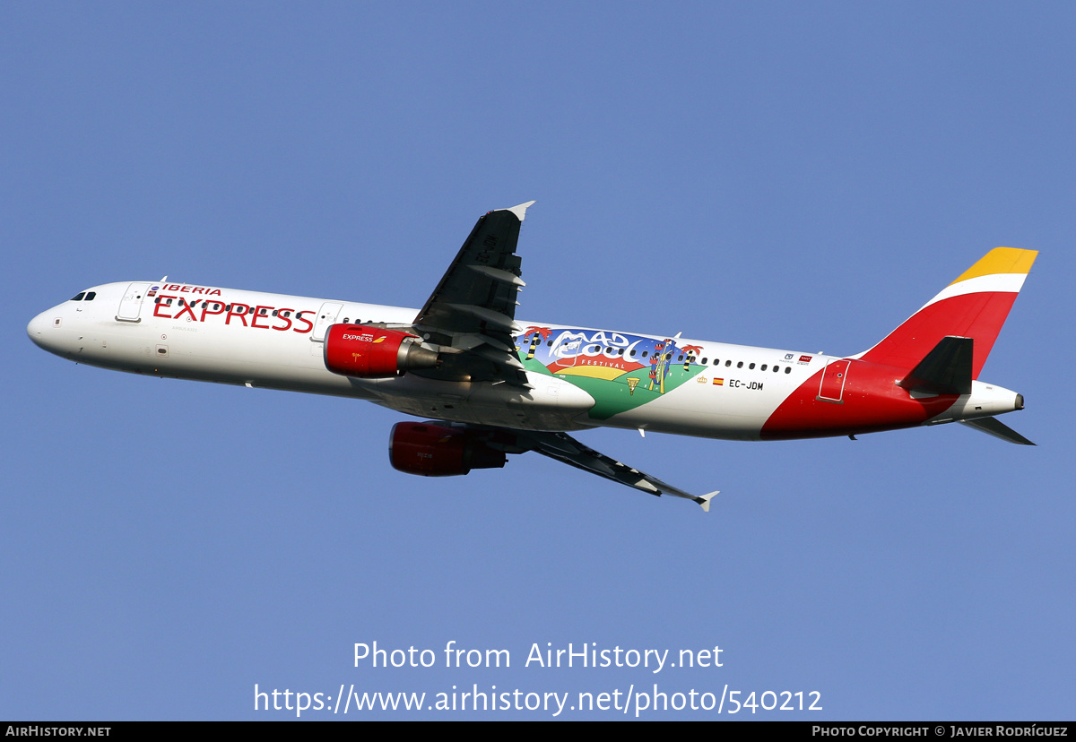 Aircraft Photo of EC-JDM | Airbus A321-213 | Iberia Express | AirHistory.net #540212