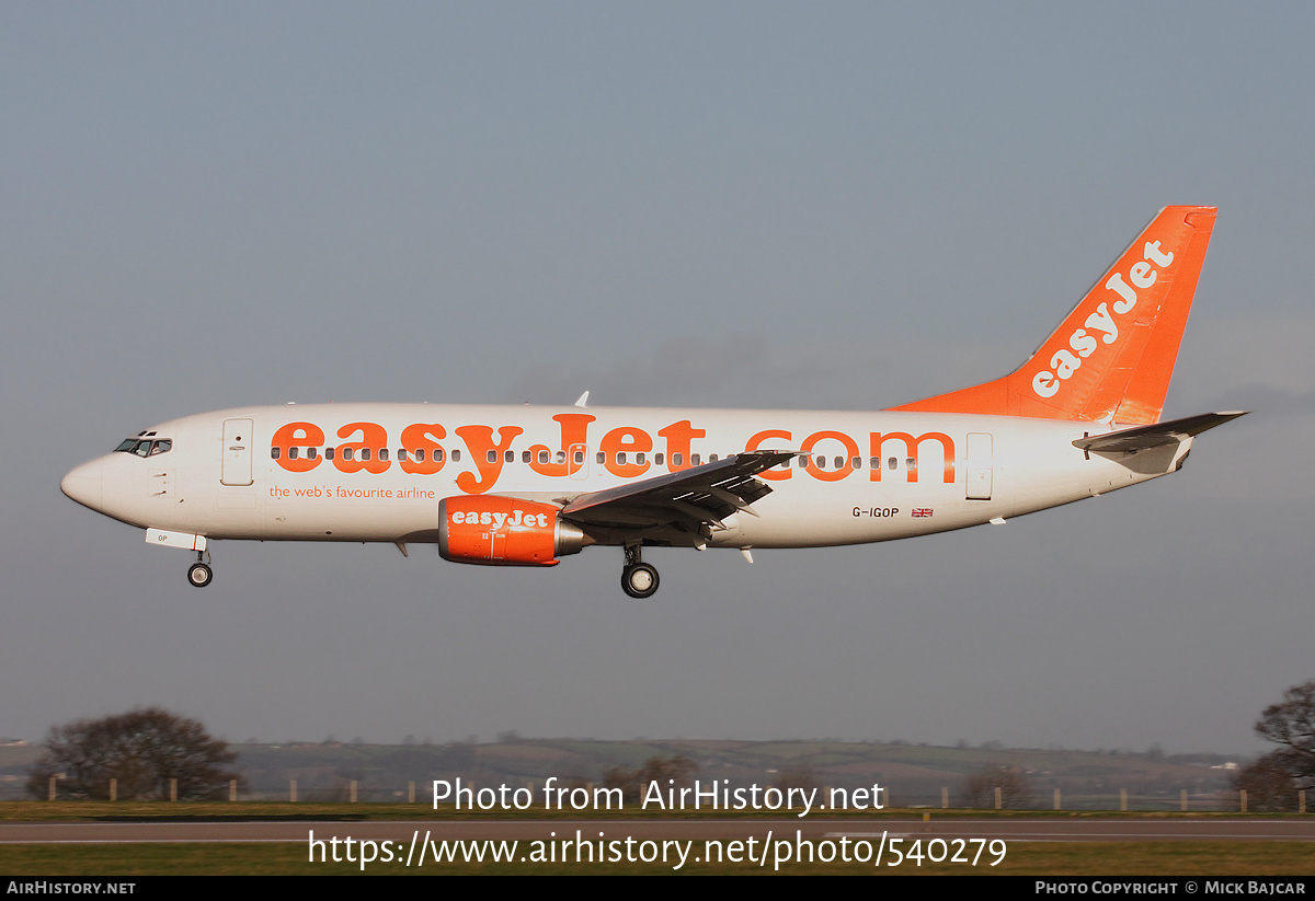 Aircraft Photo of G-IGOP | Boeing 737-36N | EasyJet | AirHistory.net #540279