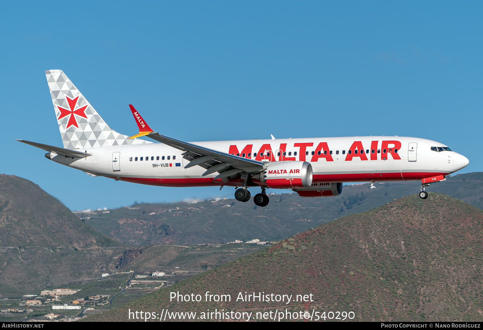 Aircraft Photo of 9H-VUB | Boeing 737-8200 Max 200 | Malta Air | AirHistory.net #540290