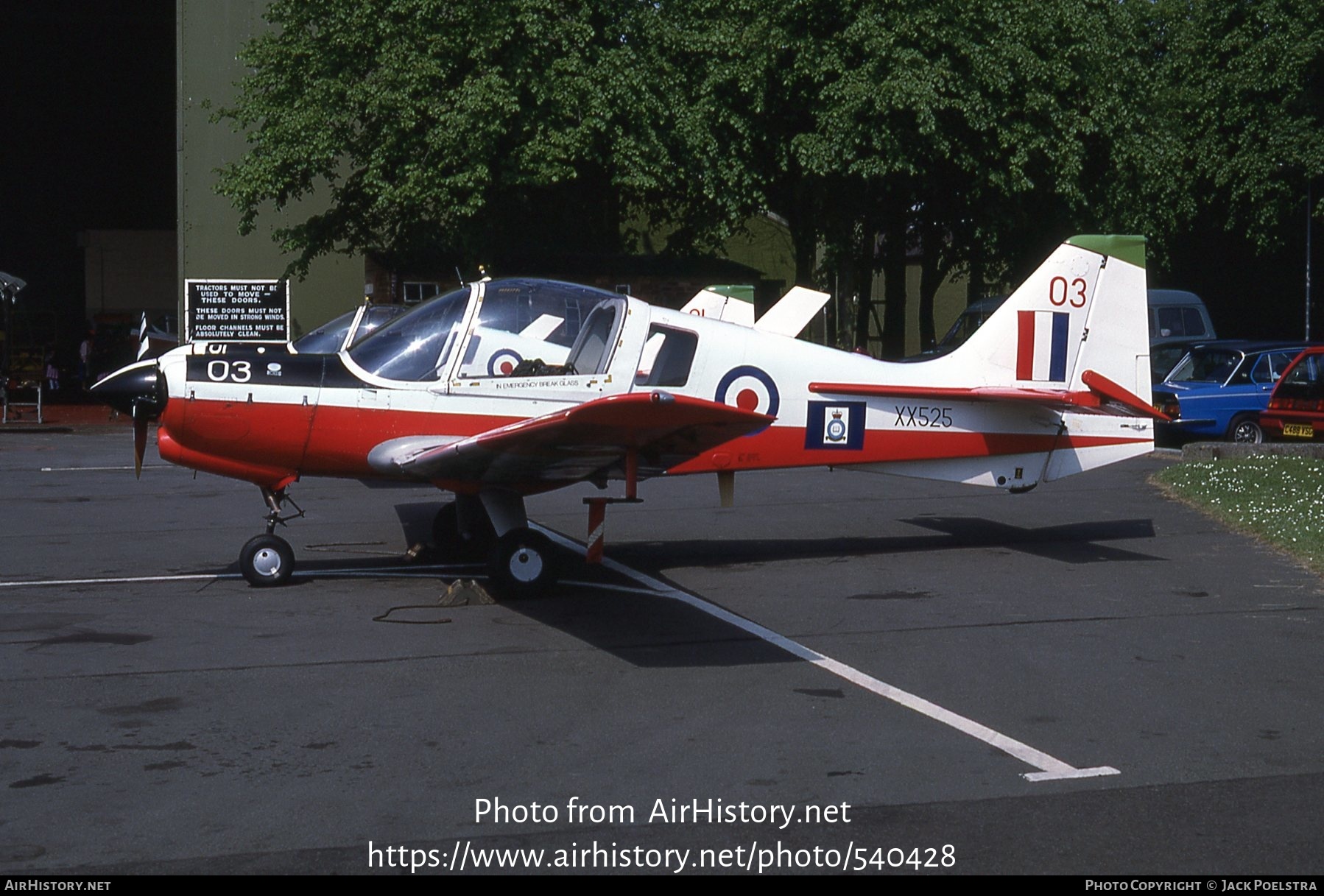 Aircraft Photo of XX525 | Scottish Aviation Bulldog T1 | UK - Air Force | AirHistory.net #540428