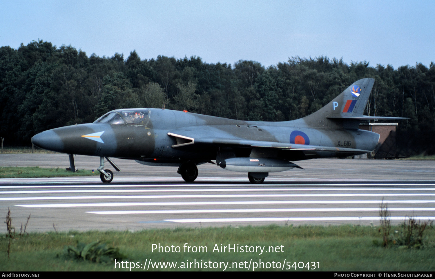 Aircraft Photo of XL616 | Hawker Hunter T7 | UK - Air Force | AirHistory.net #540431